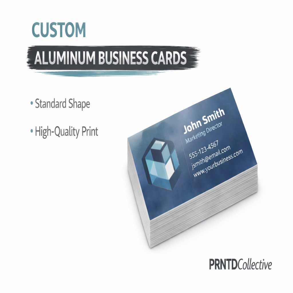 Custom Flexible Aluminum Business Cards